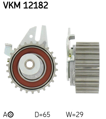 Tensioner Pulley, timing belt - VKM 12182 SKF